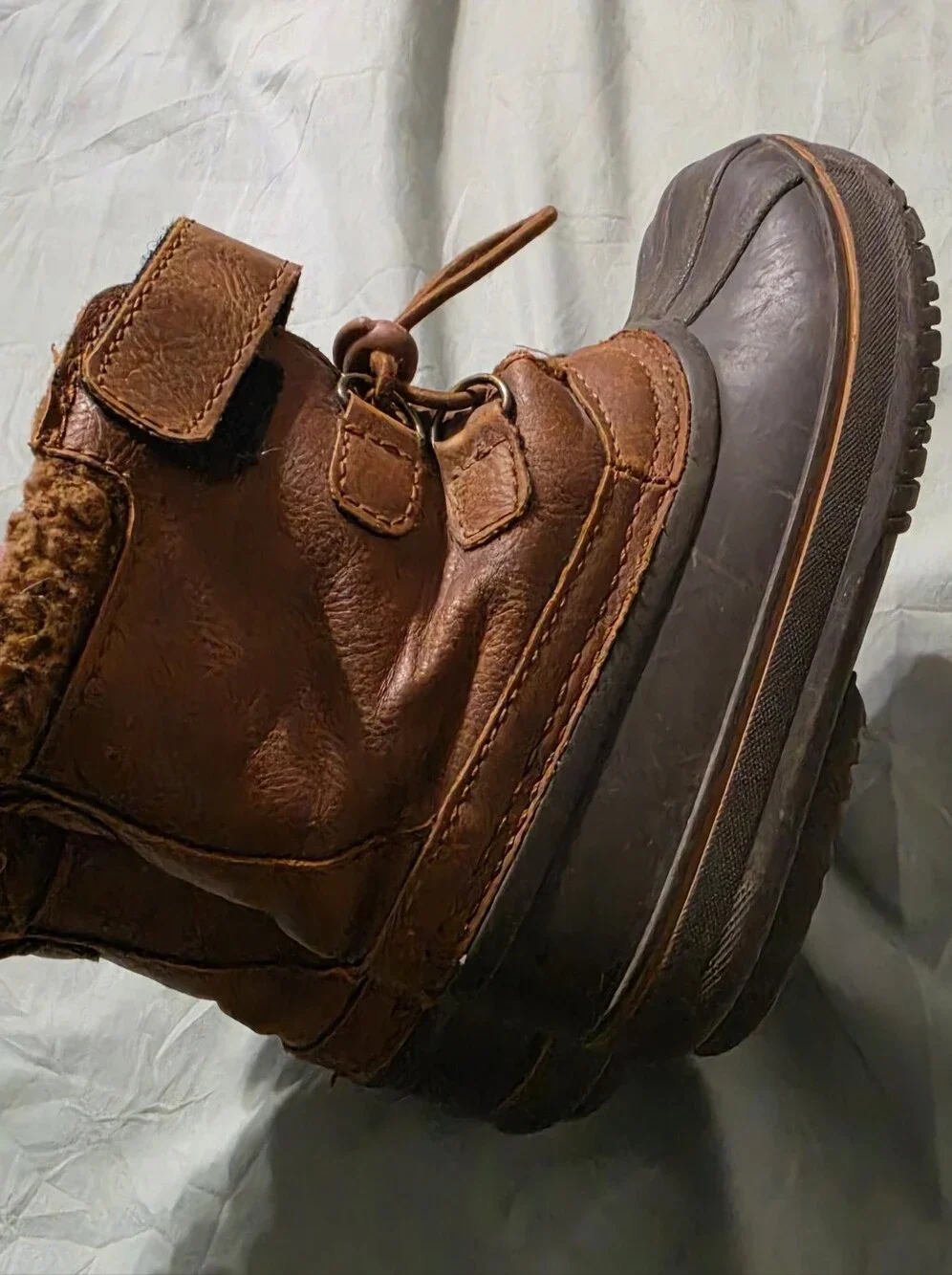 Tamarack Kids Brown Waterproof Winter Boots - Sturdy Outdoor Snow Boot